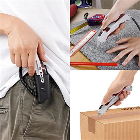 stainless steel industrial grade automatic self retracting box cutter|box cutter usa.